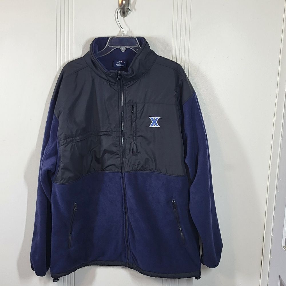 Xavier University Men's Blue Fleece Jacket